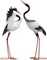 Yard Decorations Outdoor Garden Statues, White Metal Crane Yard Art, 33-39inch Lawn Ornaments for Backyard, Outside Porch, Patio, Wedding Decor,Set of 2,Spring Decor,Gifts for Mom